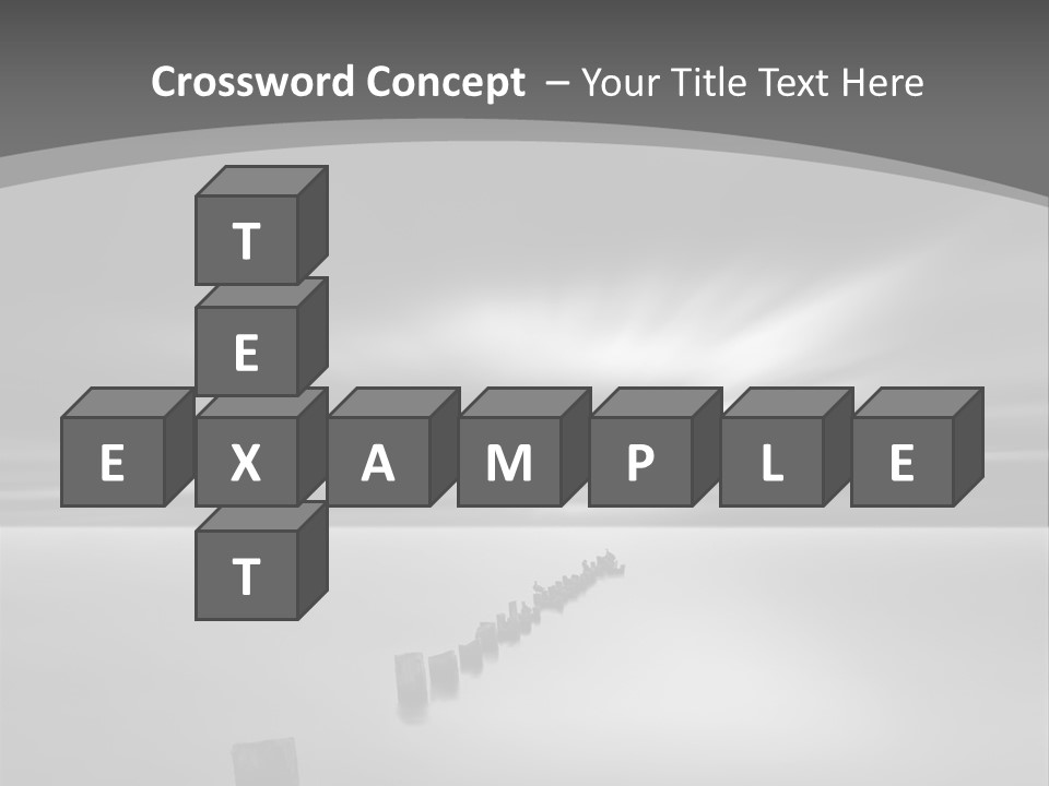 A Black And White Photo Of A Dock In The Ocean PowerPoint Template