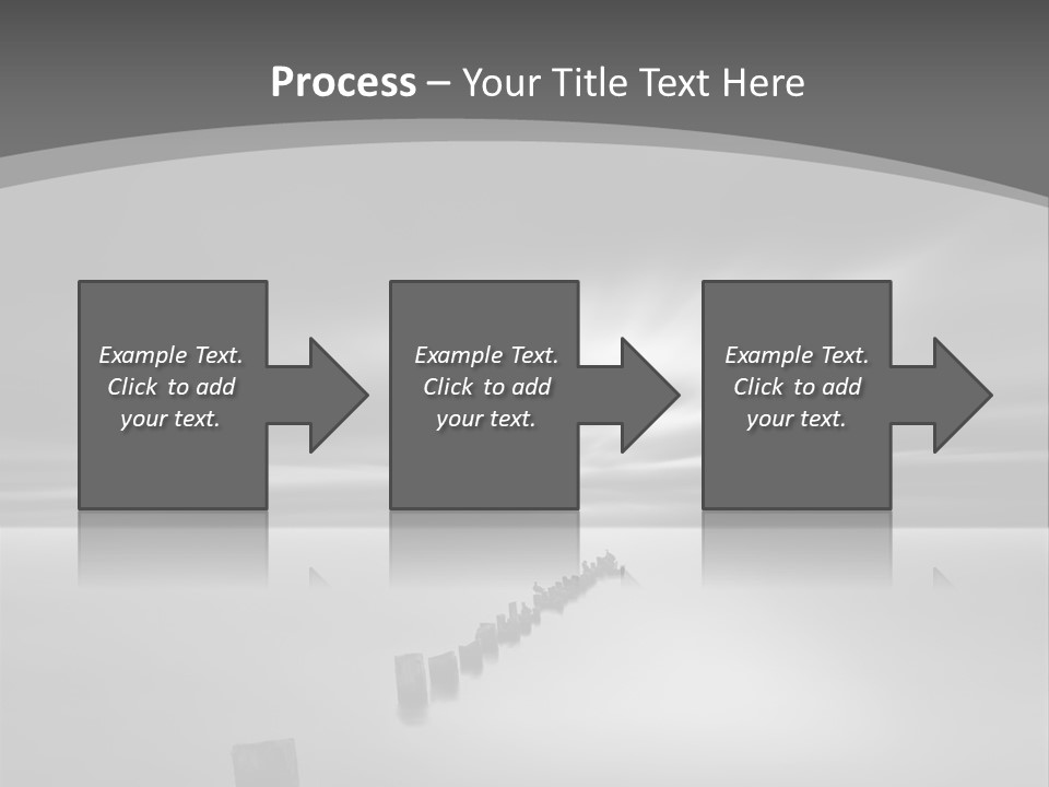 A Black And White Photo Of A Dock In The Ocean PowerPoint Template