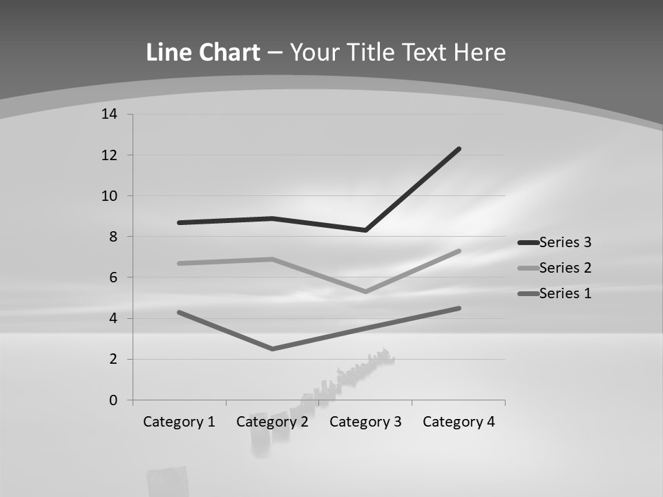 A Black And White Photo Of A Dock In The Ocean PowerPoint Template
