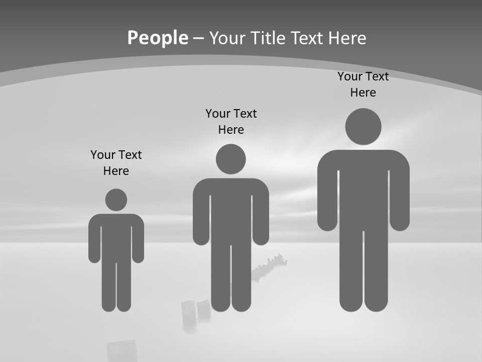 A Black And White Photo Of A Dock In The Ocean PowerPoint Template