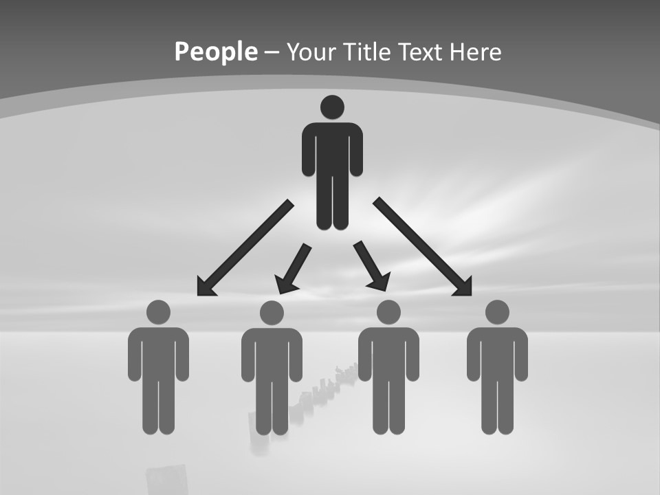 A Black And White Photo Of A Dock In The Ocean PowerPoint Template