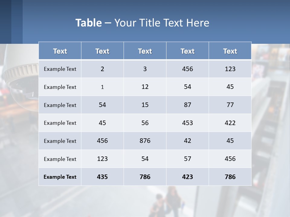 A Security Camera Hanging From The Ceiling Of A Building PowerPoint Template