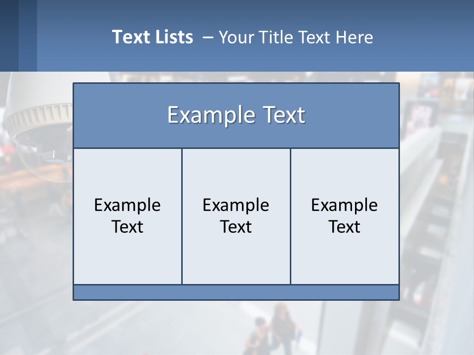 A Security Camera Hanging From The Ceiling Of A Building PowerPoint Template