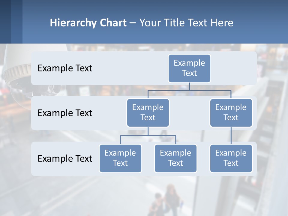 A Security Camera Hanging From The Ceiling Of A Building PowerPoint Template