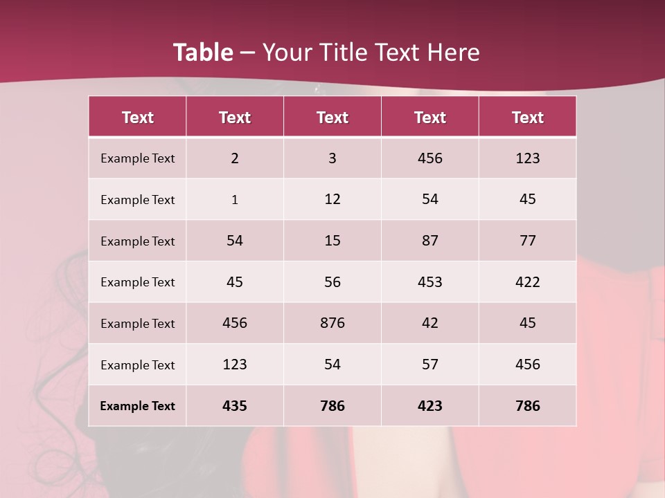 A Woman In A Red Dress Is Posing For A Picture PowerPoint Template