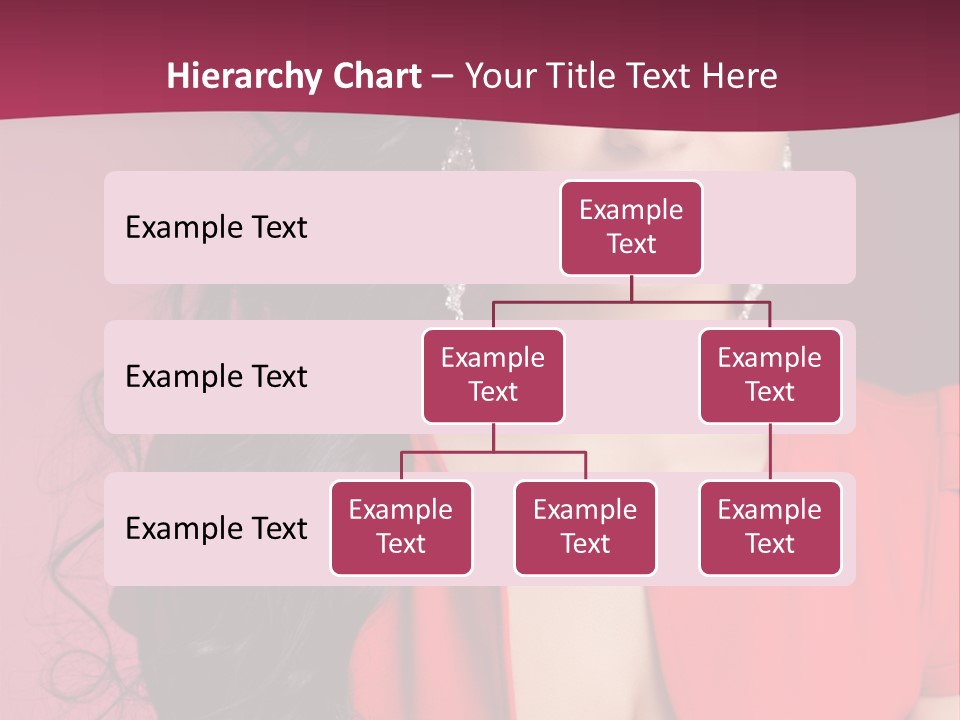 A Woman In A Red Dress Is Posing For A Picture PowerPoint Template