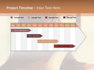 A Woman With Long Hair Is Looking At The Camera PowerPoint Template