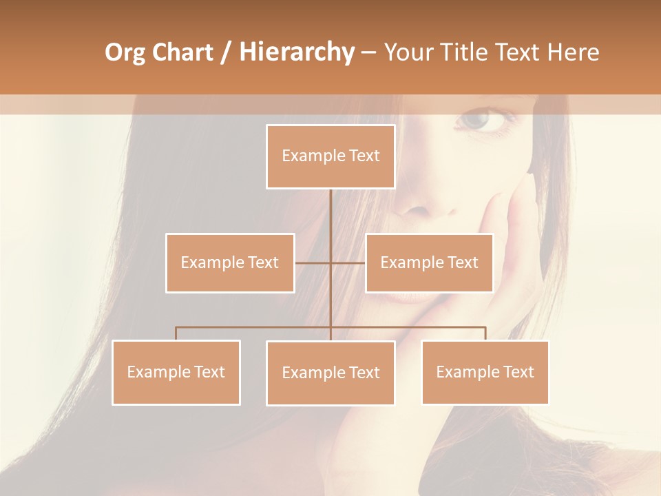 A Woman With Long Hair Is Looking At The Camera PowerPoint Template