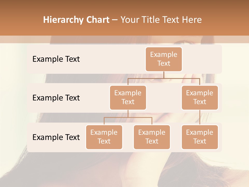 A Woman With Long Hair Is Looking At The Camera PowerPoint Template