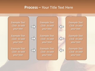 A Woman With Long Hair Is Looking At The Camera PowerPoint Template