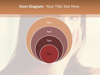 A Woman With Long Hair Is Looking At The Camera PowerPoint Template