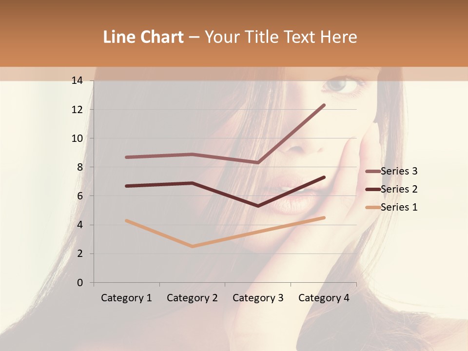 A Woman With Long Hair Is Looking At The Camera PowerPoint Template