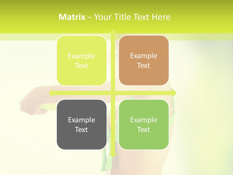 A Woman In A Bikini Holding A Frisbee PowerPoint Template