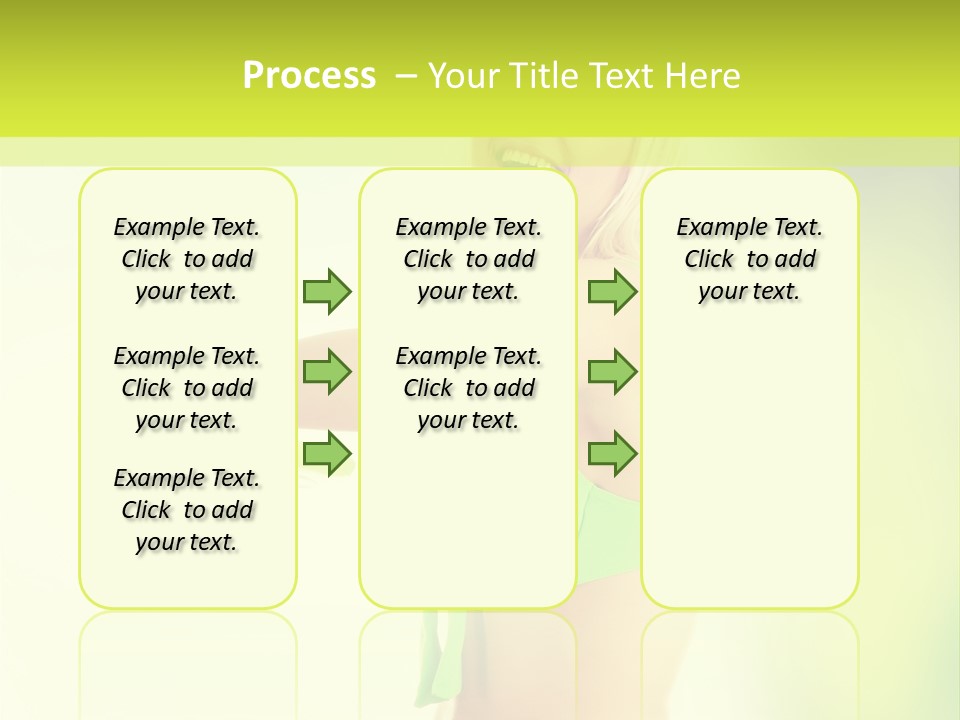 A Woman In A Bikini Holding A Frisbee PowerPoint Template