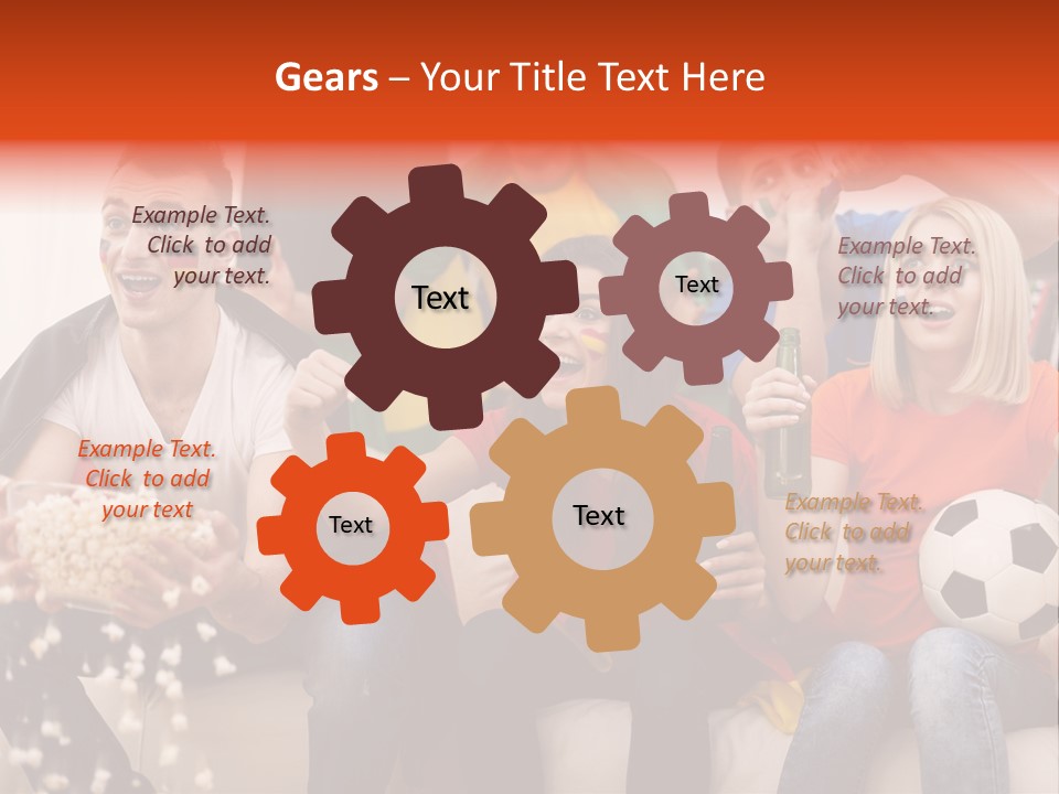 A Group Of People Sitting On Top Of A Couch PowerPoint Template