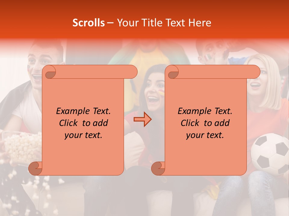 A Group Of People Sitting On Top Of A Couch PowerPoint Template