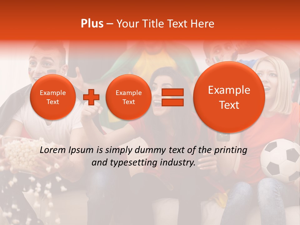 A Group Of People Sitting On Top Of A Couch PowerPoint Template