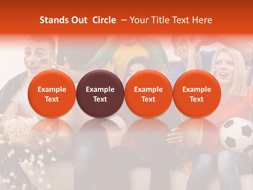 A Group Of People Sitting On Top Of A Couch PowerPoint Template