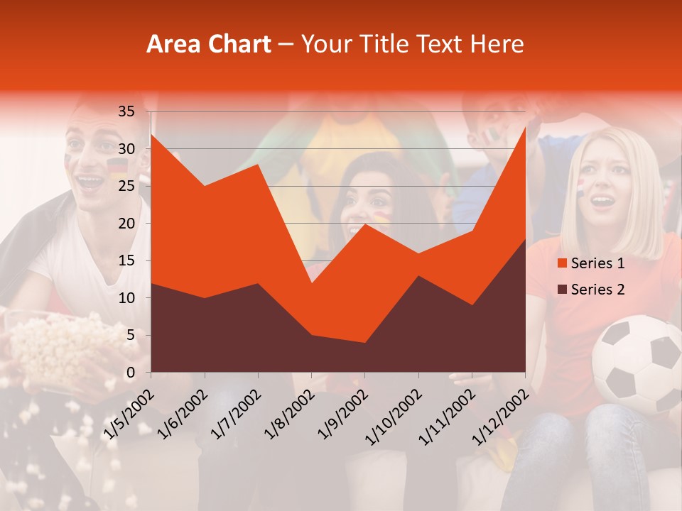 A Group Of People Sitting On Top Of A Couch PowerPoint Template
