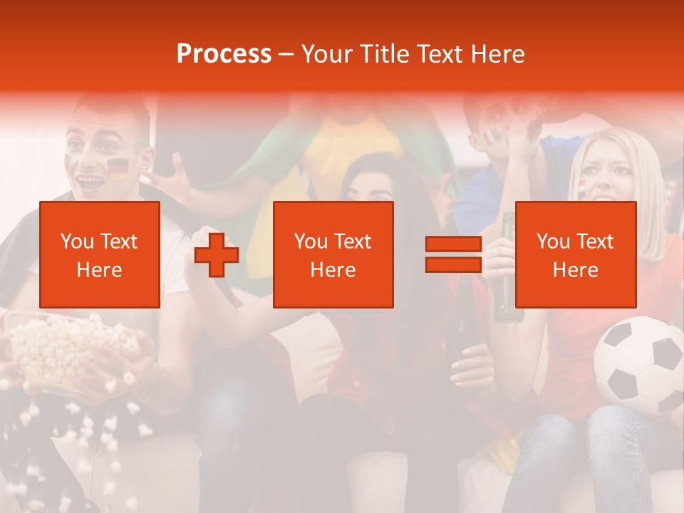 A Group Of People Sitting On Top Of A Couch PowerPoint Template