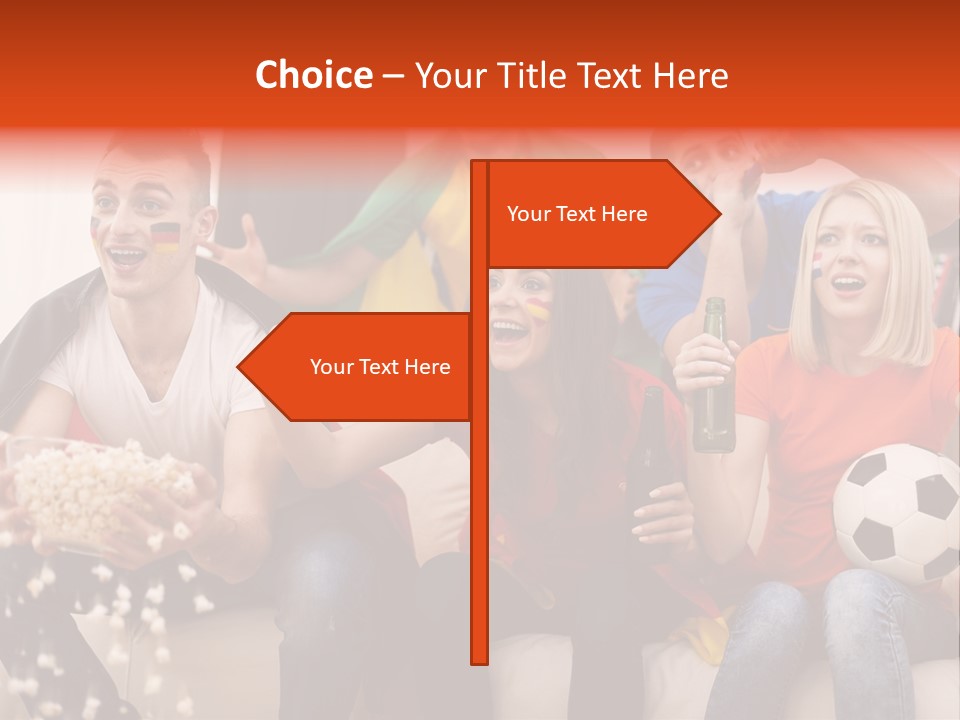 A Group Of People Sitting On Top Of A Couch PowerPoint Template