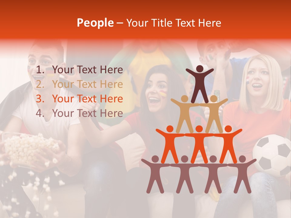 A Group Of People Sitting On Top Of A Couch PowerPoint Template