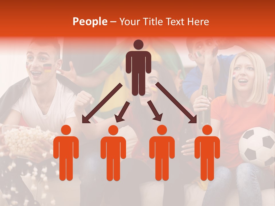 A Group Of People Sitting On Top Of A Couch PowerPoint Template