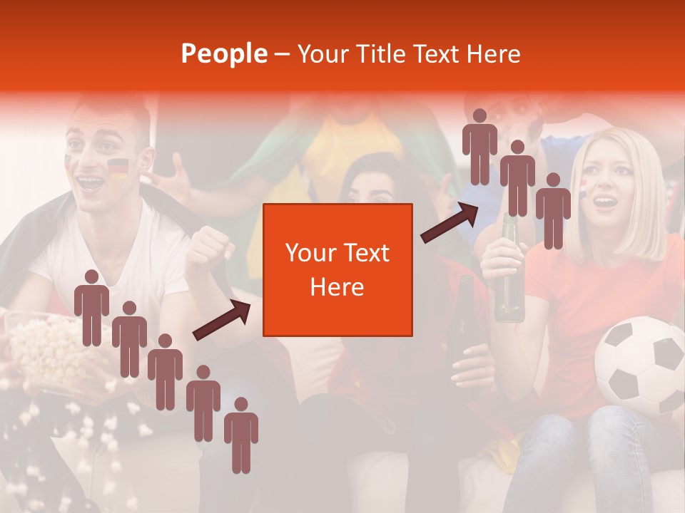 A Group Of People Sitting On Top Of A Couch PowerPoint Template