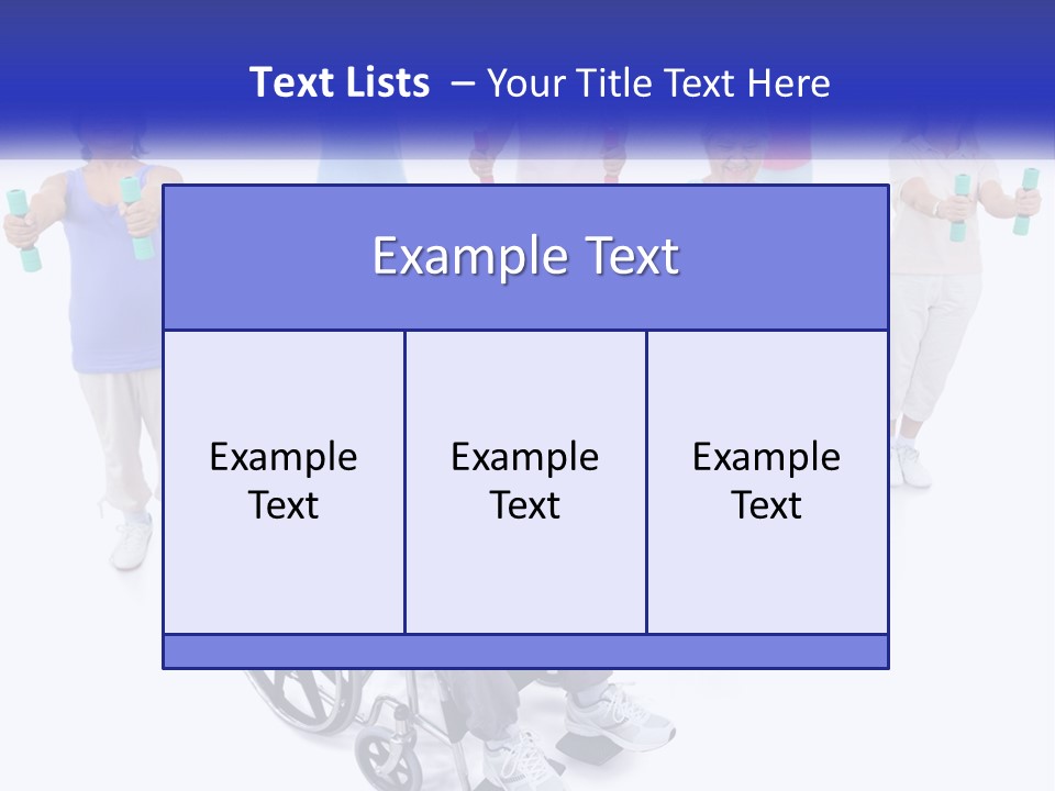 A Man In A Wheel Chair Holding Dumbs PowerPoint Template