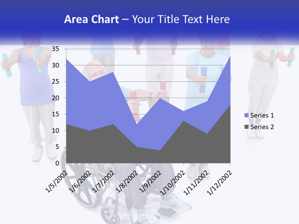 A Man In A Wheel Chair Holding Dumbs PowerPoint Template