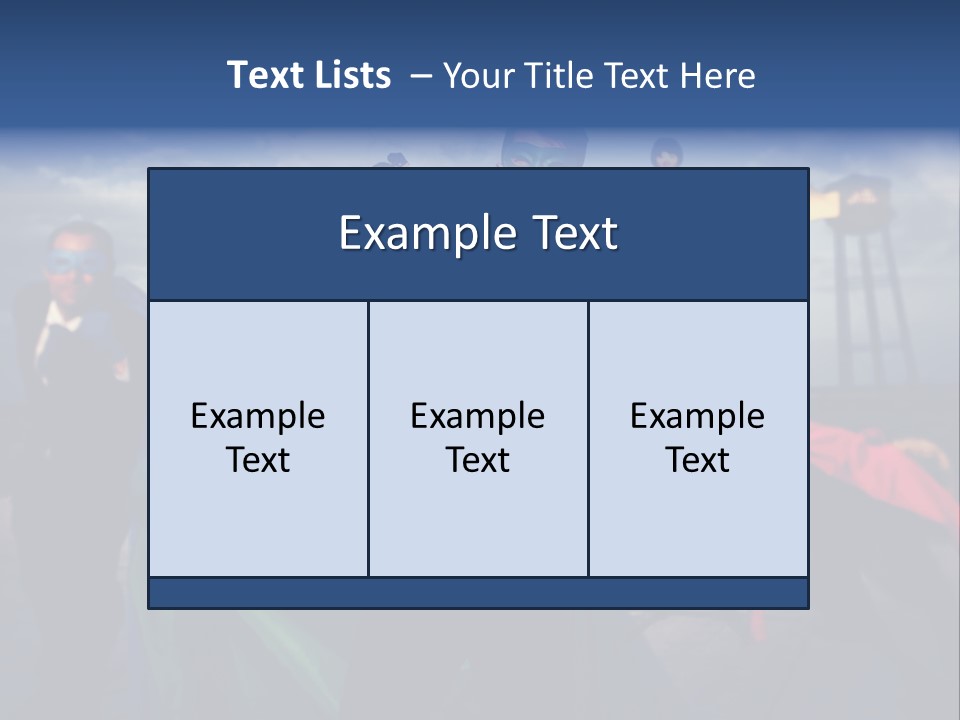 A Group Of People Dressed Up As Superheros PowerPoint Template