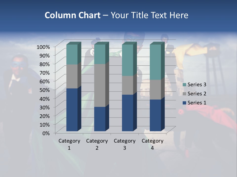 A Group Of People Dressed Up As Superheros PowerPoint Template