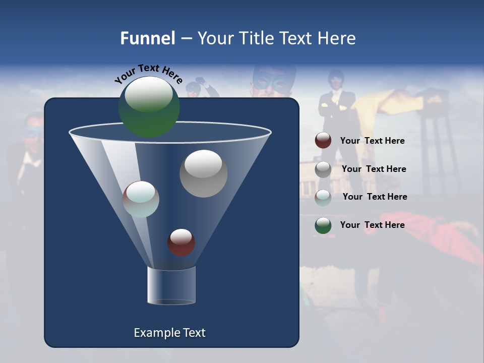 A Group Of People Dressed Up As Superheros PowerPoint Template