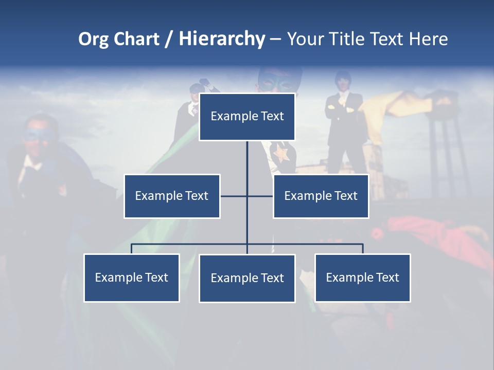 A Group Of People Dressed Up As Superheros PowerPoint Template