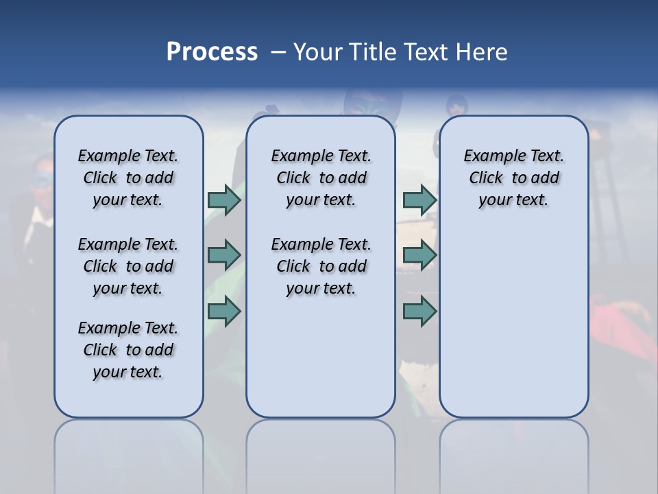 A Group Of People Dressed Up As Superheros PowerPoint Template