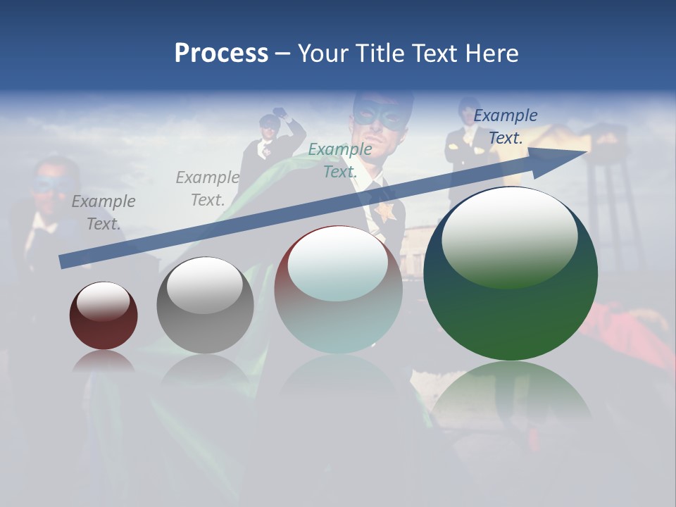 A Group Of People Dressed Up As Superheros PowerPoint Template