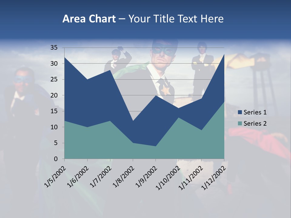 A Group Of People Dressed Up As Superheros PowerPoint Template