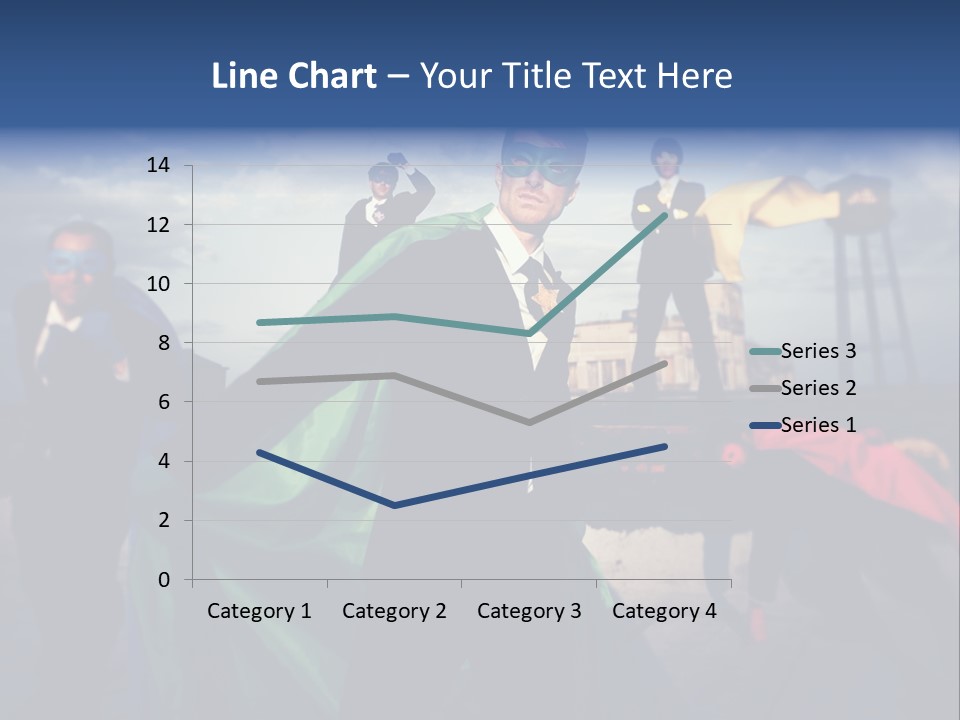 A Group Of People Dressed Up As Superheros PowerPoint Template