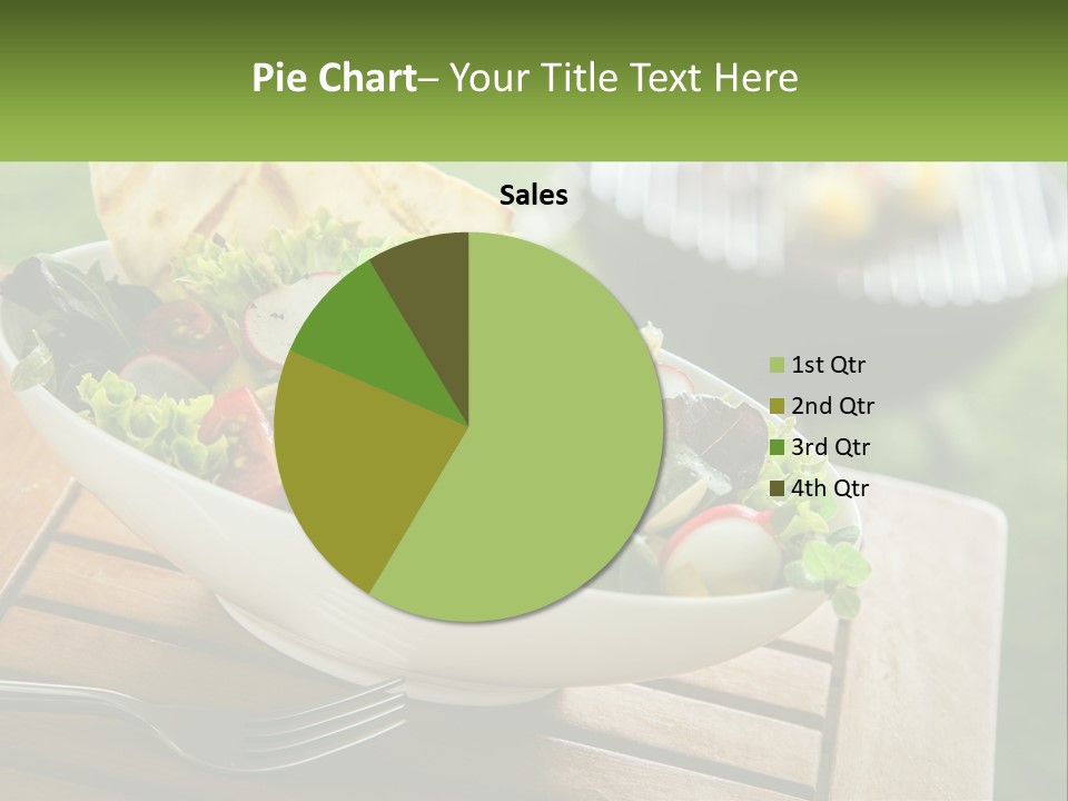 A Bowl Of Salad With Tortilla Chips On The Side PowerPoint Template
