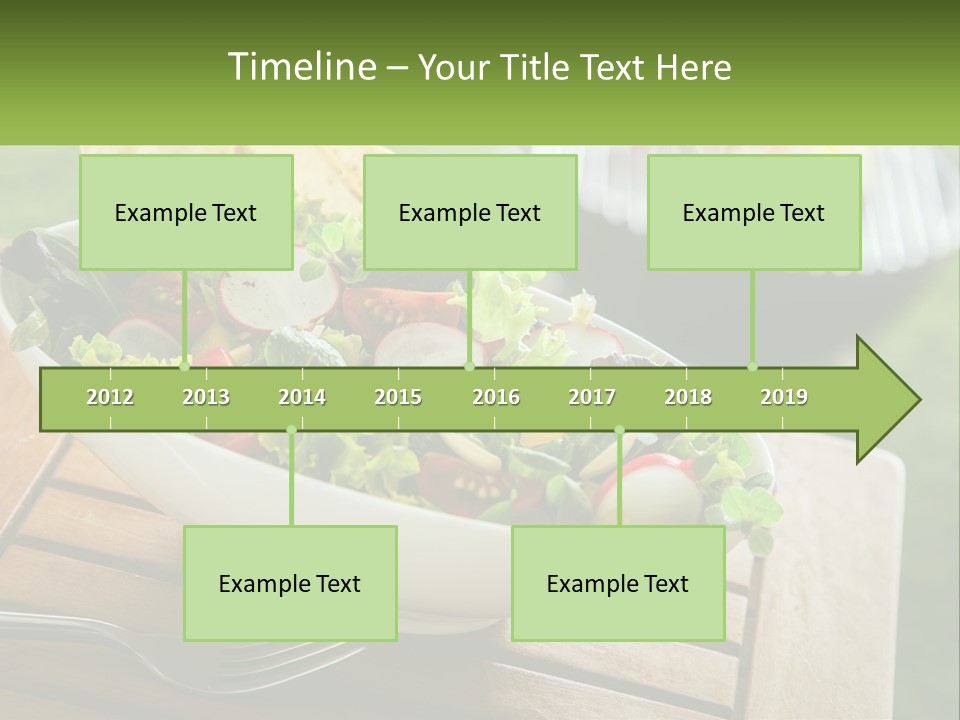 A Bowl Of Salad With Tortilla Chips On The Side PowerPoint Template