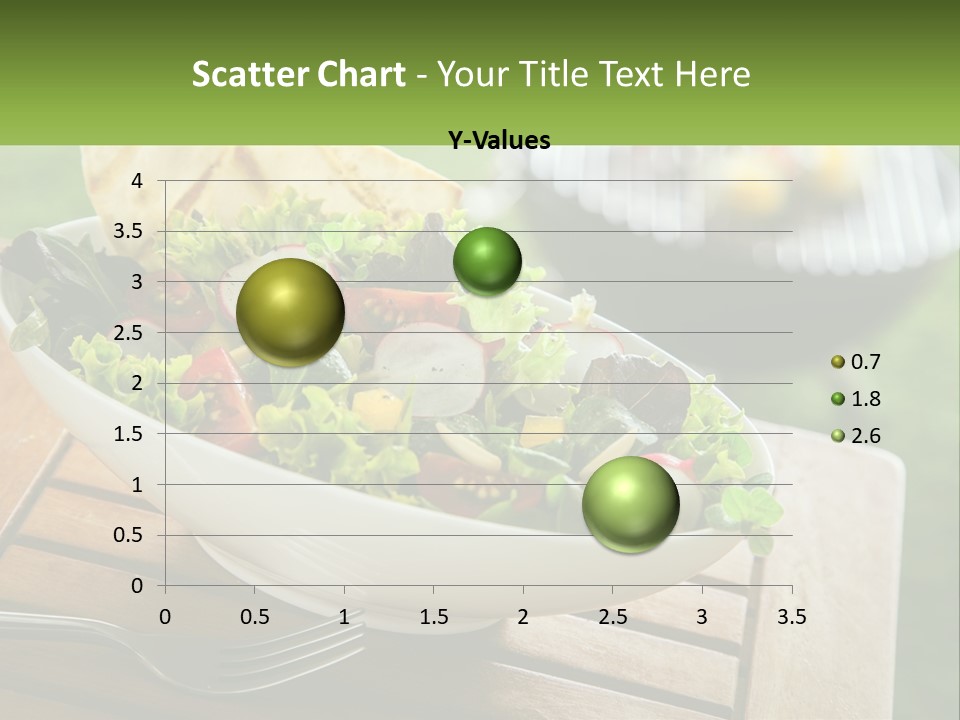 A Bowl Of Salad With Tortilla Chips On The Side PowerPoint Template