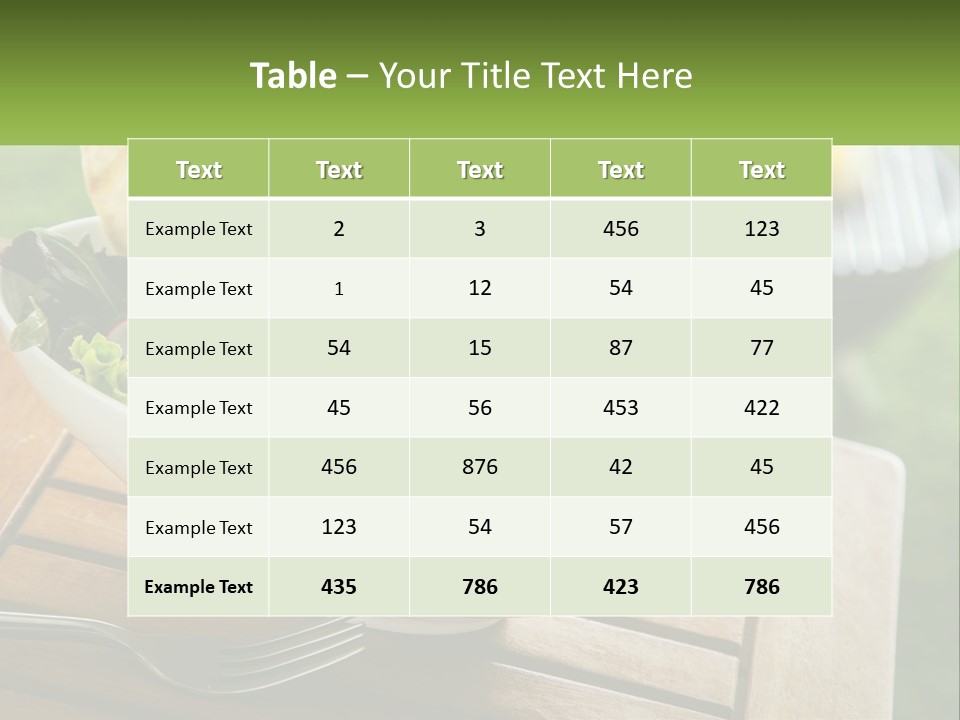 A Bowl Of Salad With Tortilla Chips On The Side PowerPoint Template