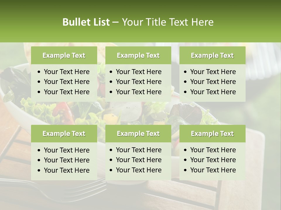 A Bowl Of Salad With Tortilla Chips On The Side PowerPoint Template