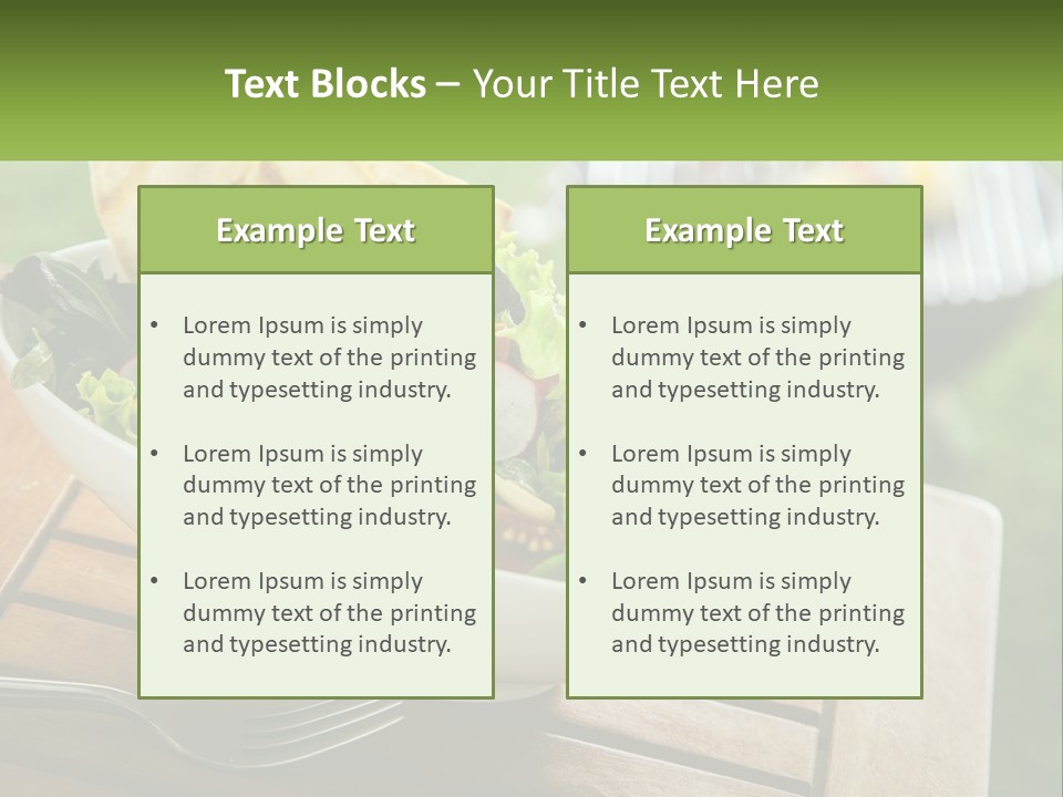A Bowl Of Salad With Tortilla Chips On The Side PowerPoint Template