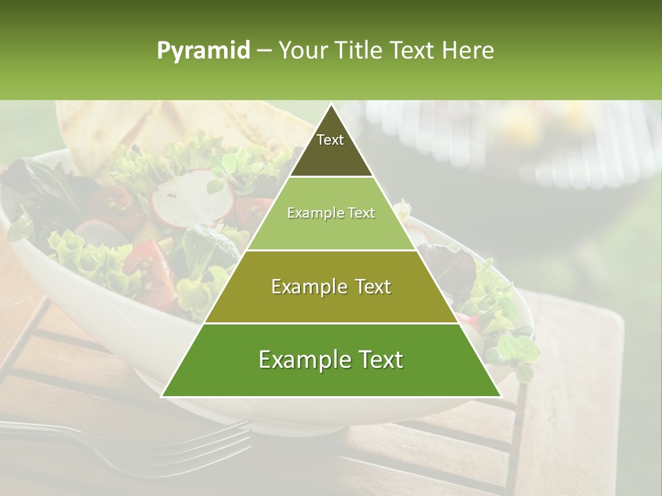 A Bowl Of Salad With Tortilla Chips On The Side PowerPoint Template