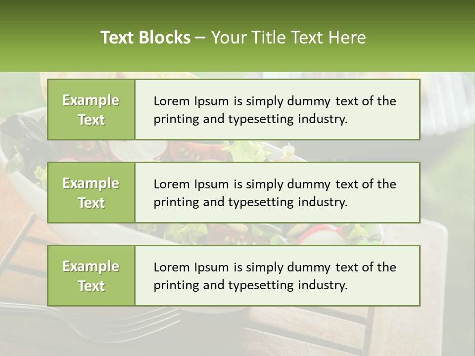 A Bowl Of Salad With Tortilla Chips On The Side PowerPoint Template
