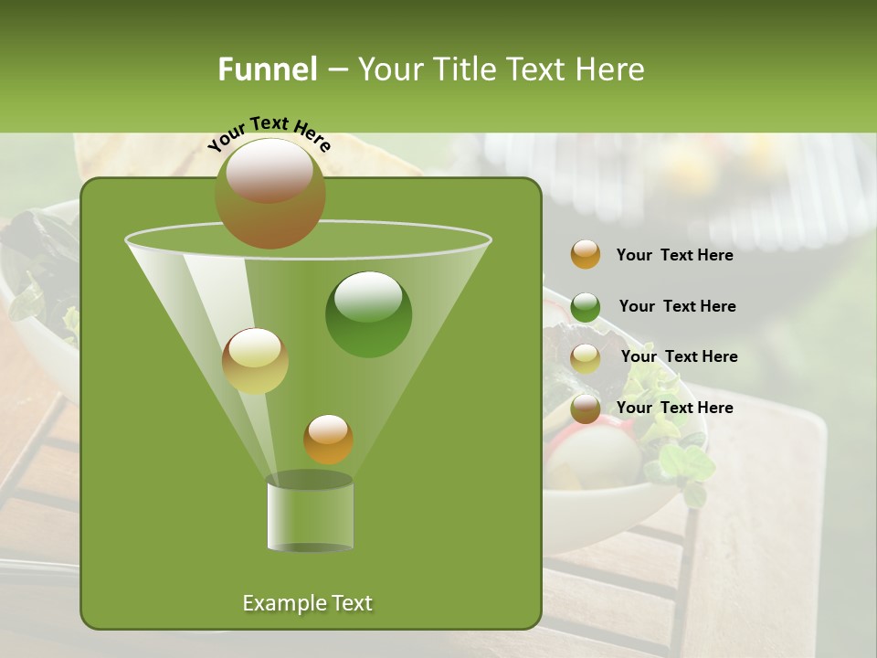 A Bowl Of Salad With Tortilla Chips On The Side PowerPoint Template