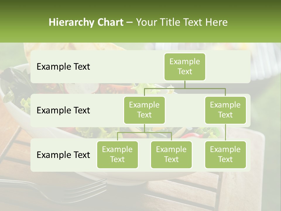 A Bowl Of Salad With Tortilla Chips On The Side PowerPoint Template