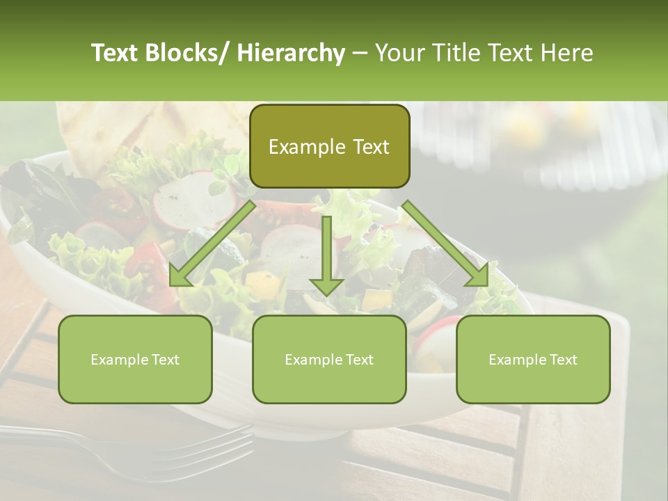 A Bowl Of Salad With Tortilla Chips On The Side PowerPoint Template