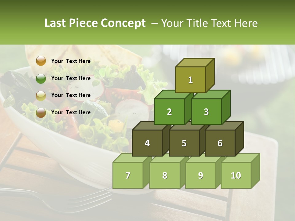A Bowl Of Salad With Tortilla Chips On The Side PowerPoint Template
